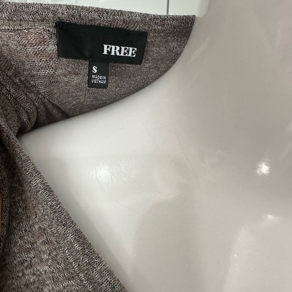 Aritzia Gray Crew Neck Long Sleeve Dress - Picture 4 of 4